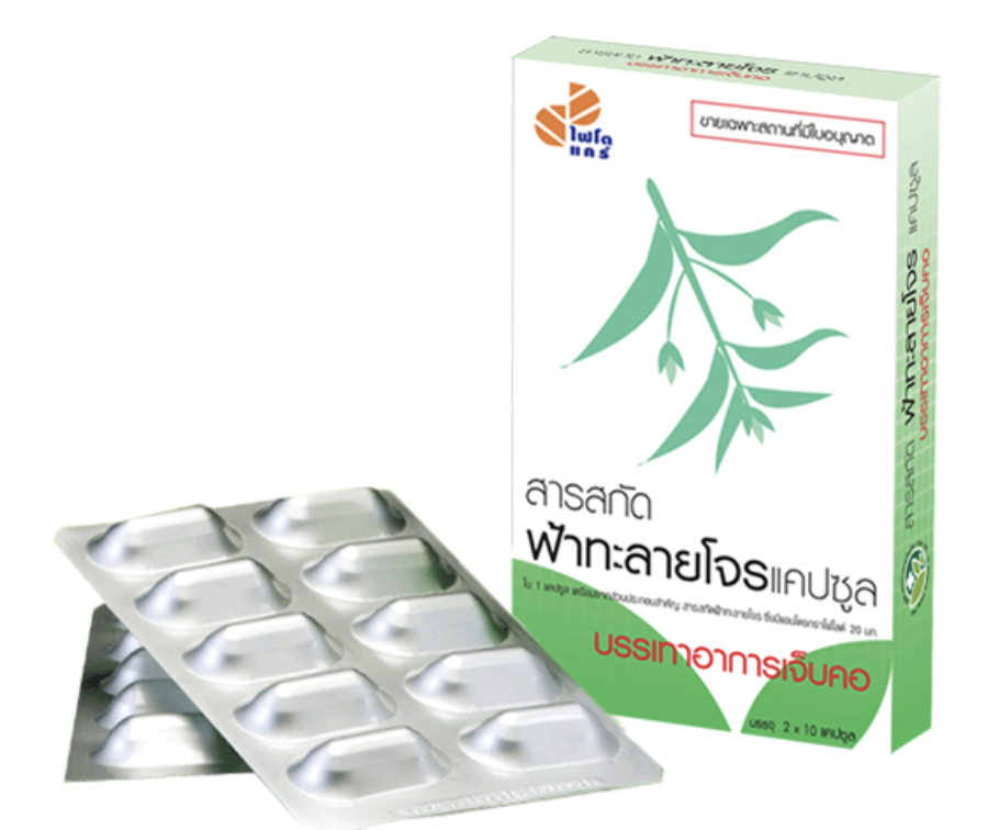 สารสกัดฟ้าทะลายโจร แคปซูล  (ยาจากสมุนไพร)